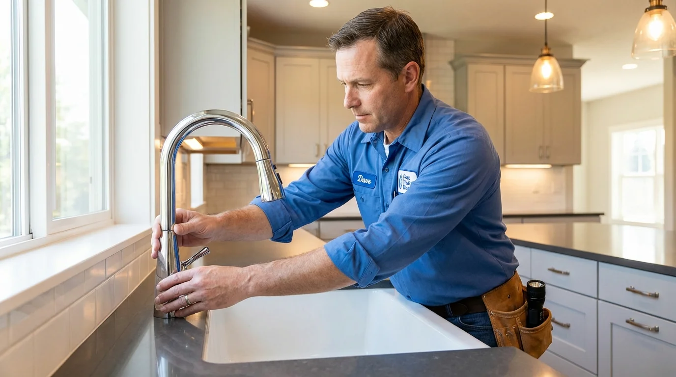 Kitchen faucet installation by Johns Plumbing LLC in Nyssa